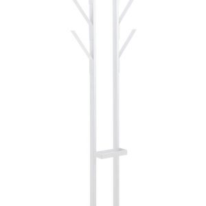 SCANDI Bílý kovový věšák Vilson U - Výška165 cm- Šířka move 56 cm
