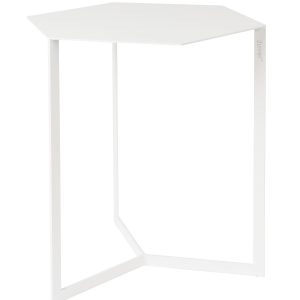 Bílý kovový konferenční stolek ZUIVER MATRIX 45 x 38 cm - Max. nosnost move10 kg- Materiál move Kov