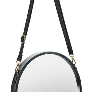 Závěsné zrcadlo LaForma Eertrin 30 cm - Průměr30 cm- Rám move Dřevo