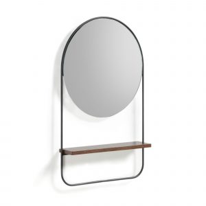 Nástěnné zrcadlo s poličkou LaForma Marcolina - Hloubka move8 cm- Rám zrcadla move Kov