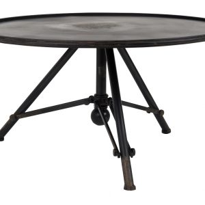 Černý kovový konferenční stolek DUTCHBONE Brok 78 cm - Výška40 cm- Max. nosnost move 7