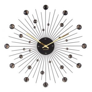 Karlsson 4859BK Designové nástěnné hodiny