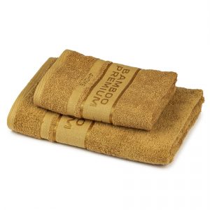 4Home Sada Bamboo Premium osuška a ručník svetlo hnedá