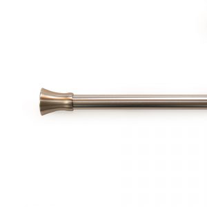 Gardinia Roztažitelná garnýž ocel Konus  - Velikost120 - 210 cm- Barva stříbrná