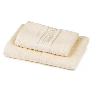 4Home Sada Bamboo Premium osuška a ručník krémová