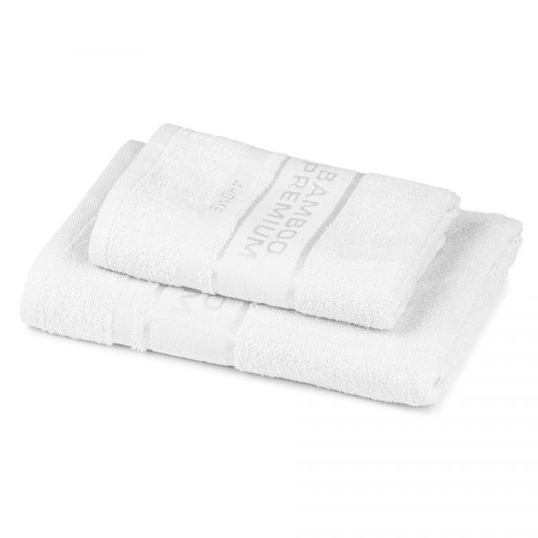 4Home Sada Bamboo Premium osuška a ručník bílá