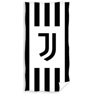 TipTrade Bavlněná froté osuška 75x150 cm - Juventus FC White Stripes  - MateriálBavlna- Materiál Froté