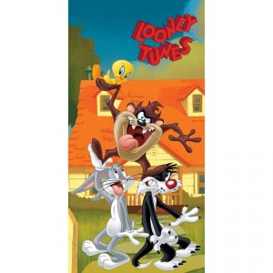 Dětská osuška Looney Tunes Tazova Show  - Velikost70 x 140 cm- Barva oranžová