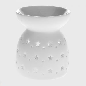 Porcelánová aromalampa s hviezdami malá