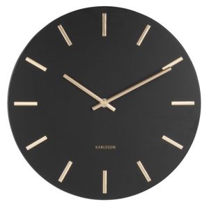 Karlsson 5821BK Designové nástěnné hodiny  pr. 30 cm  - Barvačerná-