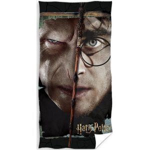 Dětská osuška Harry Potter Dvojí tvář  - Velikost70 x 140 cm- Barva hnědá