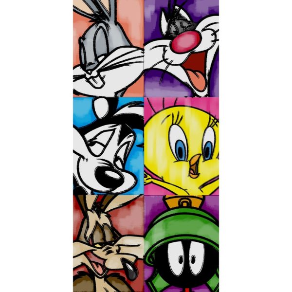 Dětská osuška Looney Tunes Trhlíci  - Velikost70 x 140 cm- Barva mix barev