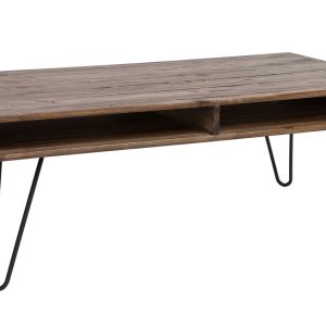 Moebel Living Masivní akátový konferenční stolek Remus 110x60 cm  - Výška40 cm- Hloubka 60 cm