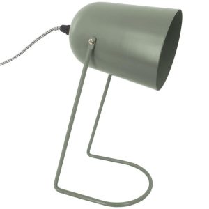 Time for home Mátově zelená matná kovová stolní lampa Riley 30 cm  - Výška30 cm- Šířka 18 cm