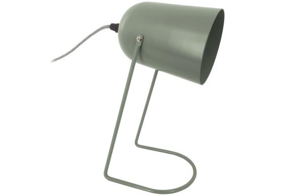 Time for home Mátově zelená matná kovová stolní lampa Riley 30 cm  - Výška30 cm- Šířka 18 cm