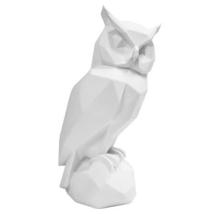 Time for home Bílá dekorativní soška Origami Owl  - Výška32