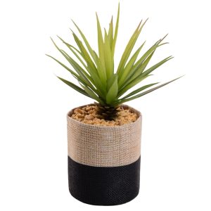 Umělá květina Kave Home Palm 21 cm  - Výška21 cm- Průměr 14 cm