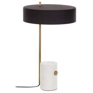 Černá kovová stolní lampa Kave Home Phant  - Šířka30 cm- Výška 53 cm