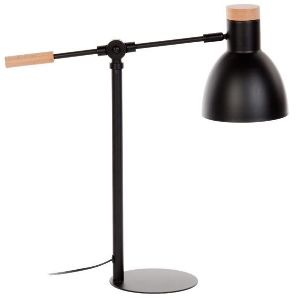 Černá kovová stolní lampa Kave Home Tescarle  - Výška54 cm- Šířka 47 cm