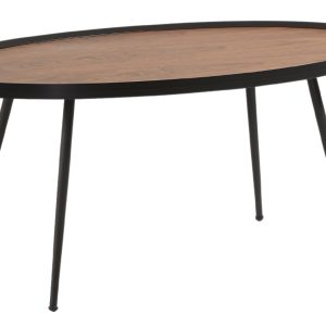 Ořechový konferenční stolek Kave Home Kinsley 102 x 56 cm  - Výška43 cm- Šířka 102 cm