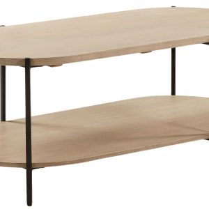 Dřevěný konferenční stolek Kave Home Palmia 110 x 55 cm  - Výška45 cm- Šířka 110 cm