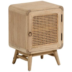 Dřevěný noční stolek Kave Home Nalu 40 x 30 cm  - Výška55 cm- Šířka 40 cm