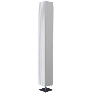 Moebel Living Bílá stojací lampa Hardy 160 cm  - Výška160 cm- Šířka 20 cm