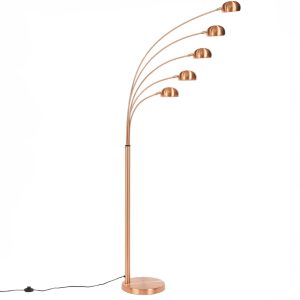 Moebel Living Měděná kovová stojací lampa Insolva  - Šířka150 cm- Výška 205 cm