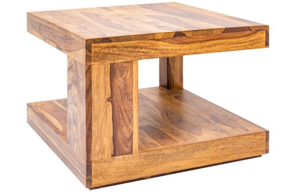 Moebel Living Přírodní masivní konferenční stolek Barny 60x60 cm  - Šířka60 cm- Výška 40 cm