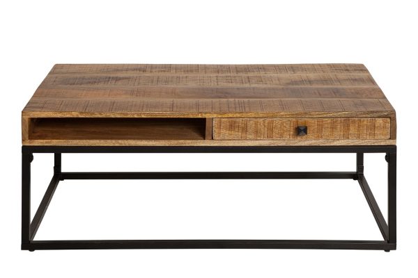 Moebel Living Masivní mangový konferenční stolek Fabio 100 x 60 cm II.  - Výška40 cm- Šířka 100 cm