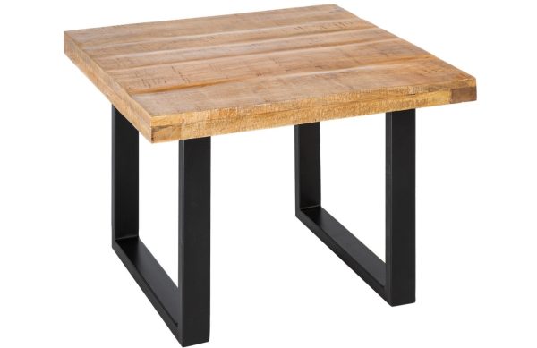 Moebel Living Masivní mangový konferenční stolek Fabio 60 x 60 cm  - Výška45 cm- Šířka 60 cm