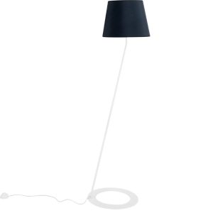 Nordic Design Černá kovová stojací lampa Shadow  - Výška150 cm- Průměr 50 cm