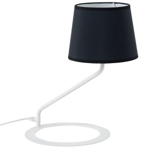 Nordic Design Černá kovová stolní lampa Shadow  - Průměr35 cm- Výška 40 cm
