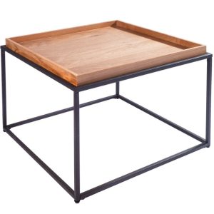 Moebel Living Dubový konferenční stolek Estico 60 x 60 cm  - Šířka60 cm- Výška 40 cm