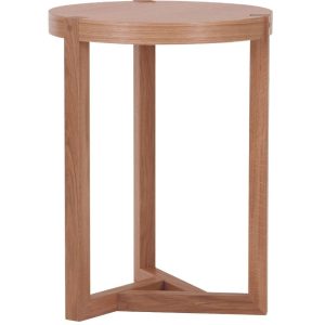 Dubový kulatý odkládací stolek Woodman Brentwood 41 cm  - Výška55 cm- Průměr 41 cm