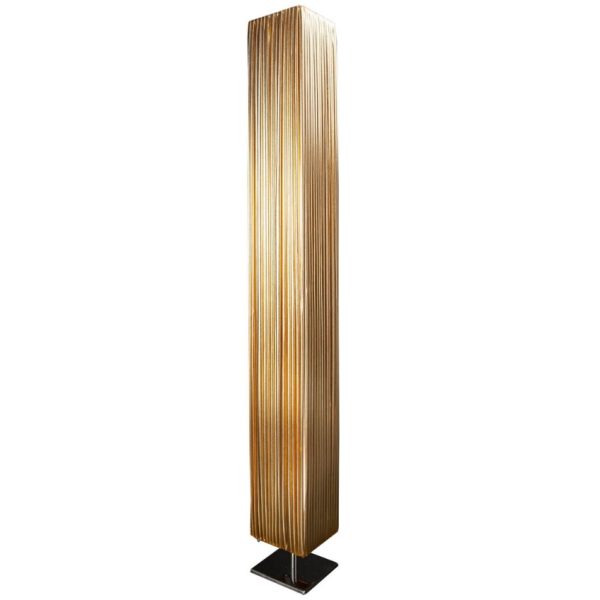 Moebel Living Zlatá stojací lampa Horne 120 cm  - Šířka14 cm- Hloubka 14 cm