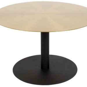 Zlatý kovový konferenční stolek ZUIVER SNOW 60 cm  - Průměr60 cm- Výška 35 cm