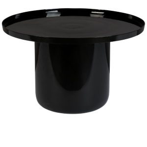 Černý kovový kulatý konferenční stolek ZUIVER SHINY BOMB 67 cm  - Výška41
