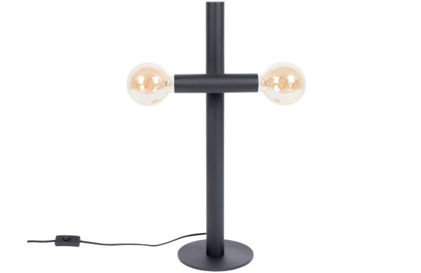Černá kovová stolní lampa ZUIVER HAWK  - Výška60 cm- Šířka 39 cm