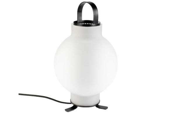 Bílá skleněná stolní lampa ZUIVER NOMAD  - Výška36