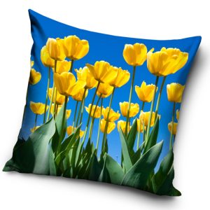 TipTrade Povlak na polštářek 40x40 - Tulipánový ráj  - Rozměr40 x 40 cm- Motiv Květiny