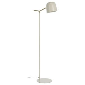 Béžová kovová stojací lampa Kave Home Alish 138 cm  - Výška138 cm- Hloubka 30 cm