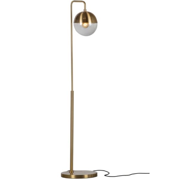 Hoorns Mosazná kovová stojací lampa Aayush  - Výška143 cm- Šířka 31 cm