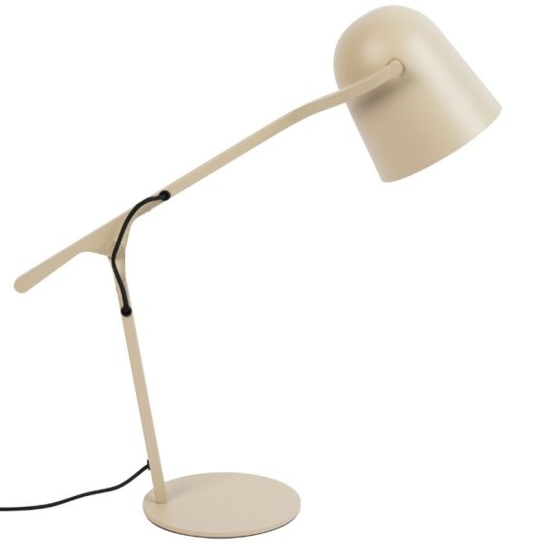 Béžová kovová stolní lampa ZUIVER LAU  - Výška57