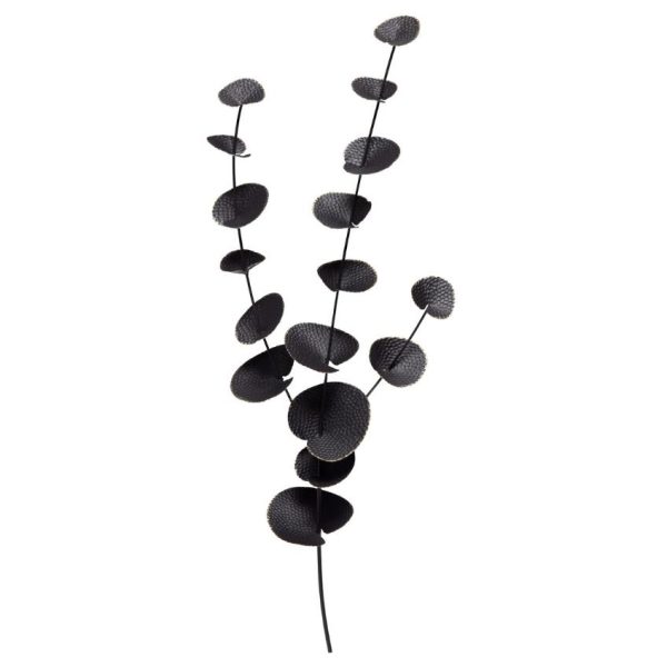 Hoorns Černá kovová nástěnná dekorace Biff 90 x 37 cm  - Výška90 cm- Šířka 9 cm