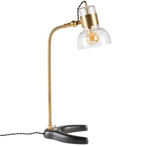 Mosazná kovová stolní lampa DUTCHBONE NEVILLE  - Výška63