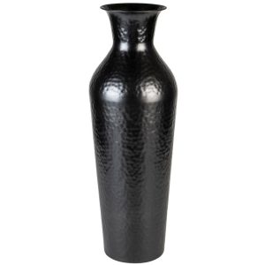 White Label Černá váza WLL DUNJA 56 cm  - Průměr20 cm- Výška 56 cm