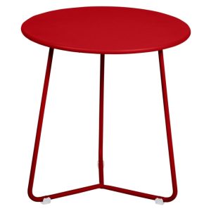 Makově červený kovový odkládací stolek Fermob Cocotte 34