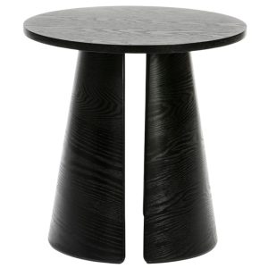 Černý jasanový kulatý odkládací stolek Teulat Cep 50 cm  - Výška50
