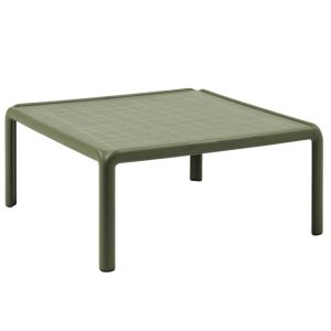 Nardi Zelený plastový zahradní konferenční stolek Komodo Tavolino 70 x 70 cm  - Výška32